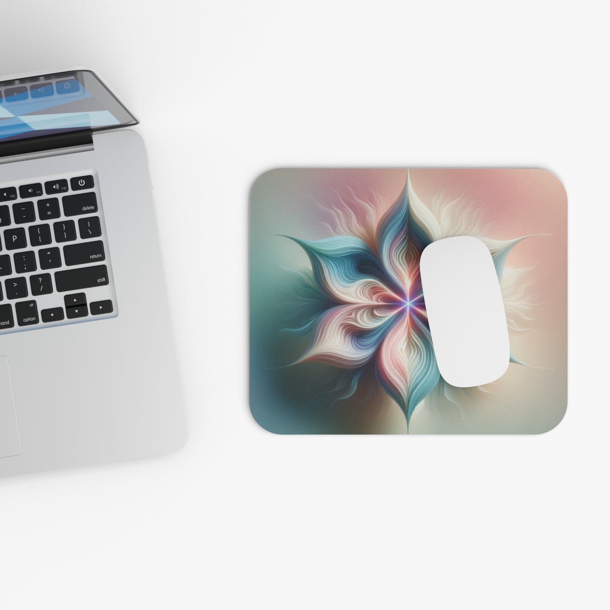 Allleftout Pastel Coloured Star - Mouse Pad (Rectangle)