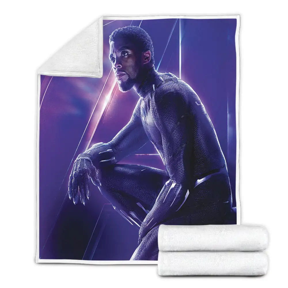 Marvel Black Panther Fleece Blanket Gift For Wife Husband Besties