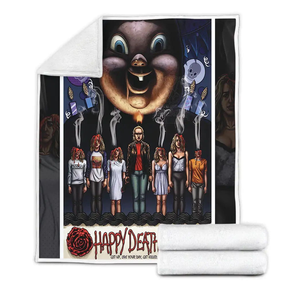 Happy Death Day Movie Poster 3 Fleece Blanket Perfect 