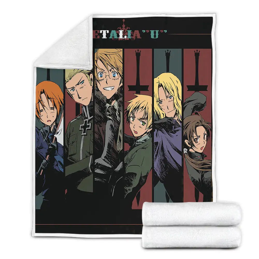 Hetalia Anime Characters World Fleece Blanket Perfect 