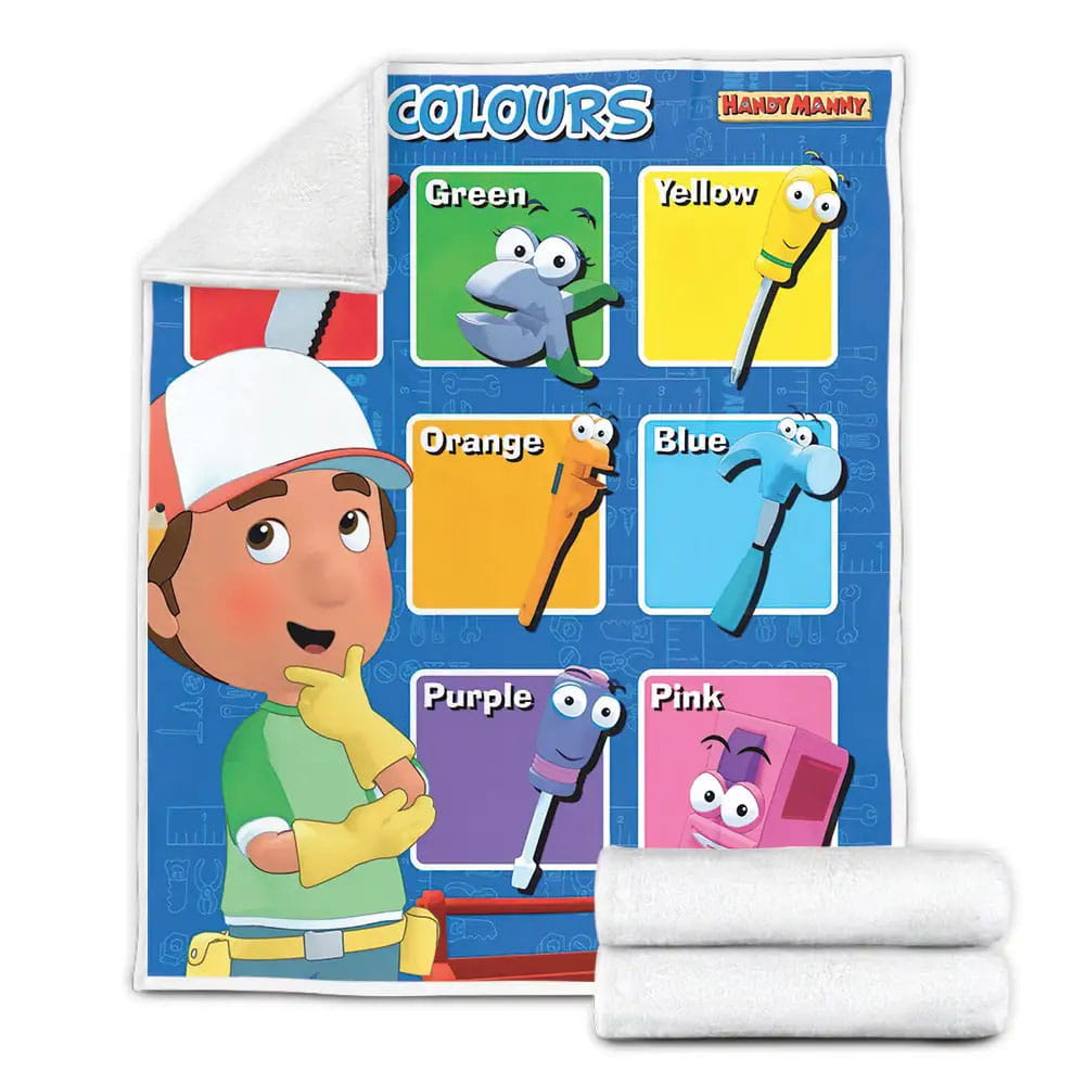 Handy Manny Choosing His Tools Fleece Blanket Perfect 