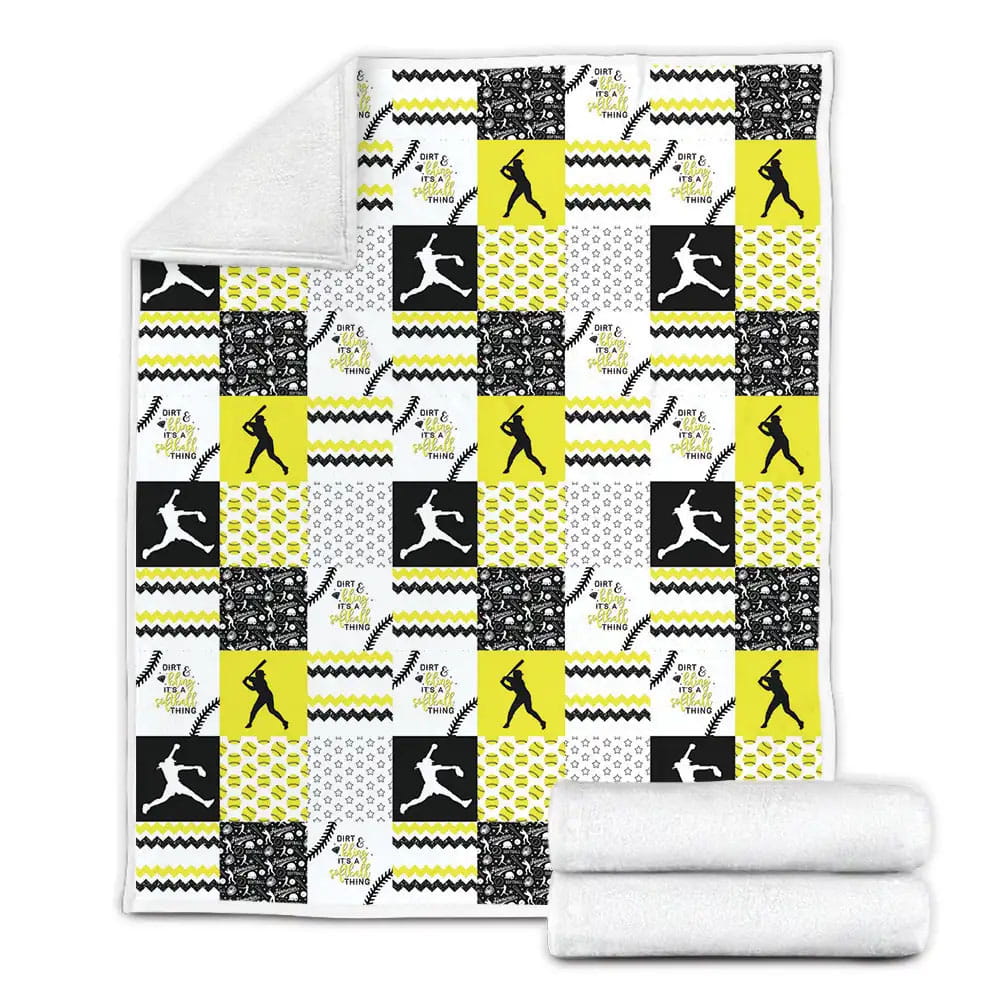 Its A Softball Thing Fleece Blanket Gift For Wife Husband Besties