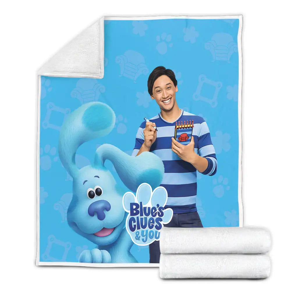 Blues Clues Josh And Blue Dog Fleece Blanket Perfect 