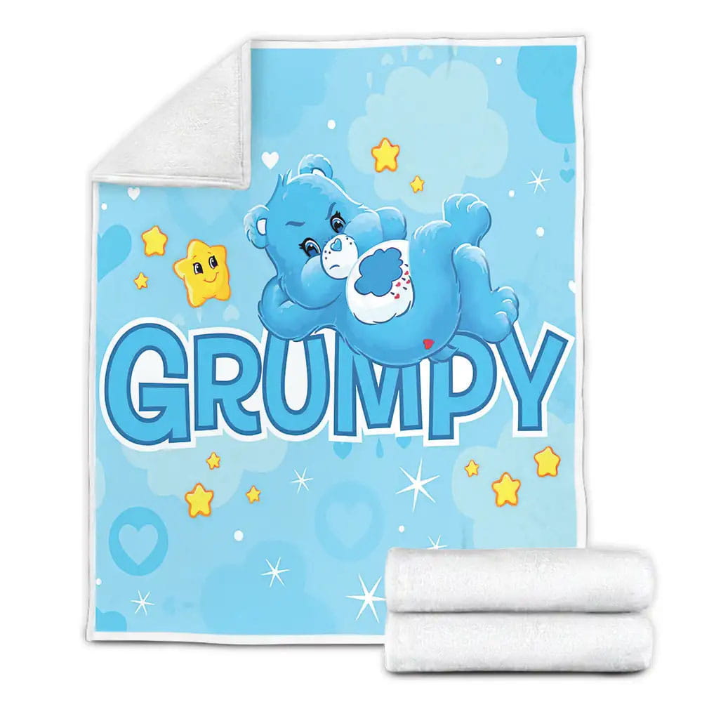Care Beers Grumpy Bear And Stars Fleece Blanket Perfect 