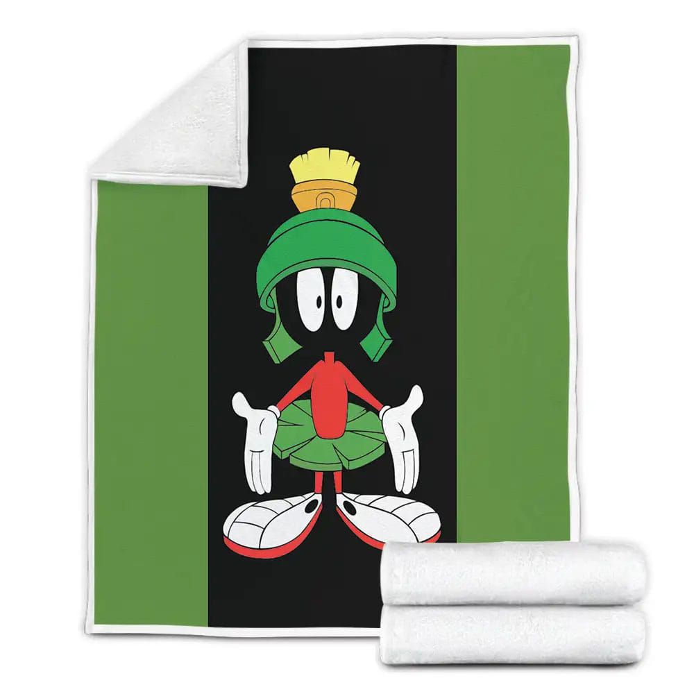 Marvin The Martian Looney Tunes Fleece Blanket Perfect 