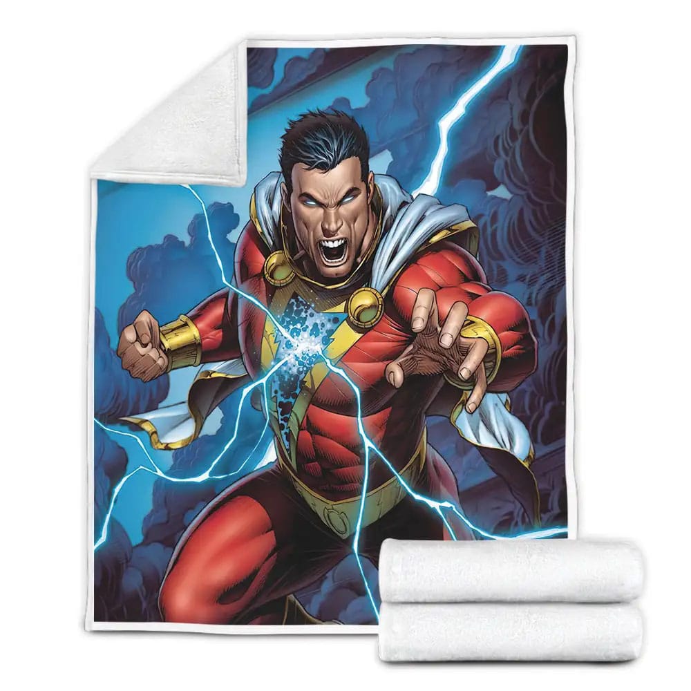 Shazam Fleece Blanket Gift For Christmas Thanksgiving Halloween