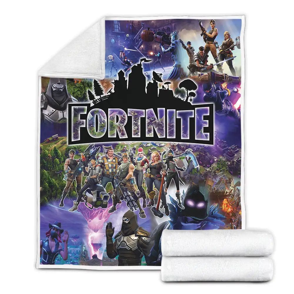 Team 1 Fortnite Gamer Fleece Blanket Gift For Wife Husband Besties