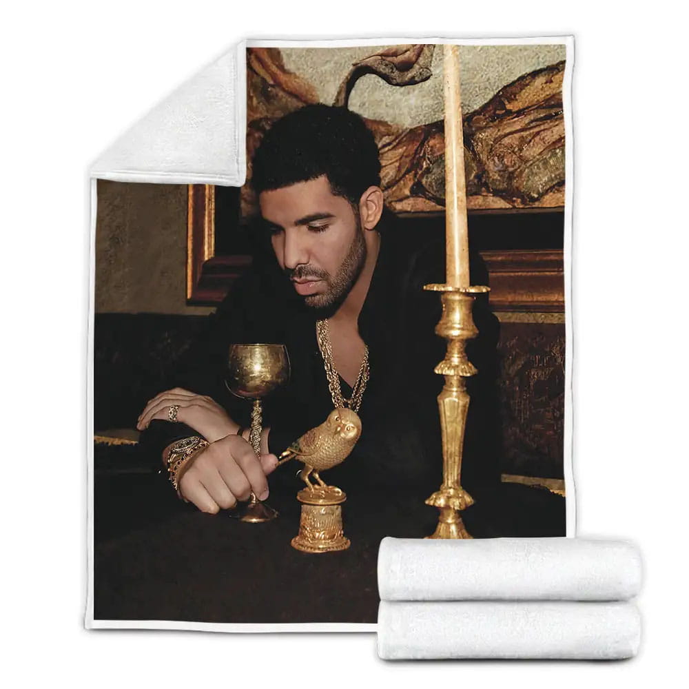 Drake Take Care Album Art Cover Fleece Blanket Perfect 