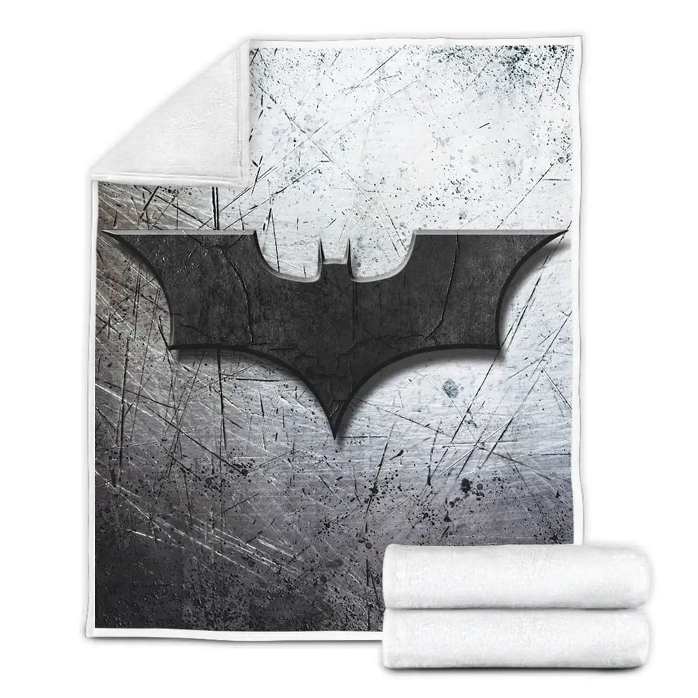 DC Comics Batman Logo Fleece Blanket Gift For Wife Husband Besties