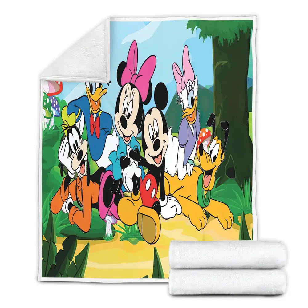Disney Mickey Mouse And Friends Fleece Blanket Perfect 