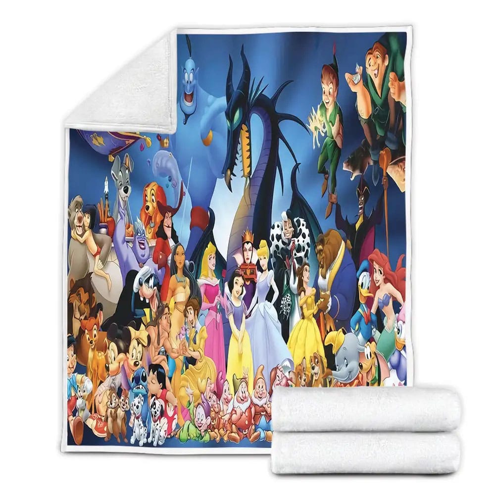 Disney Fleece Blanket Gift For Christmas Thanksgiving Halloween