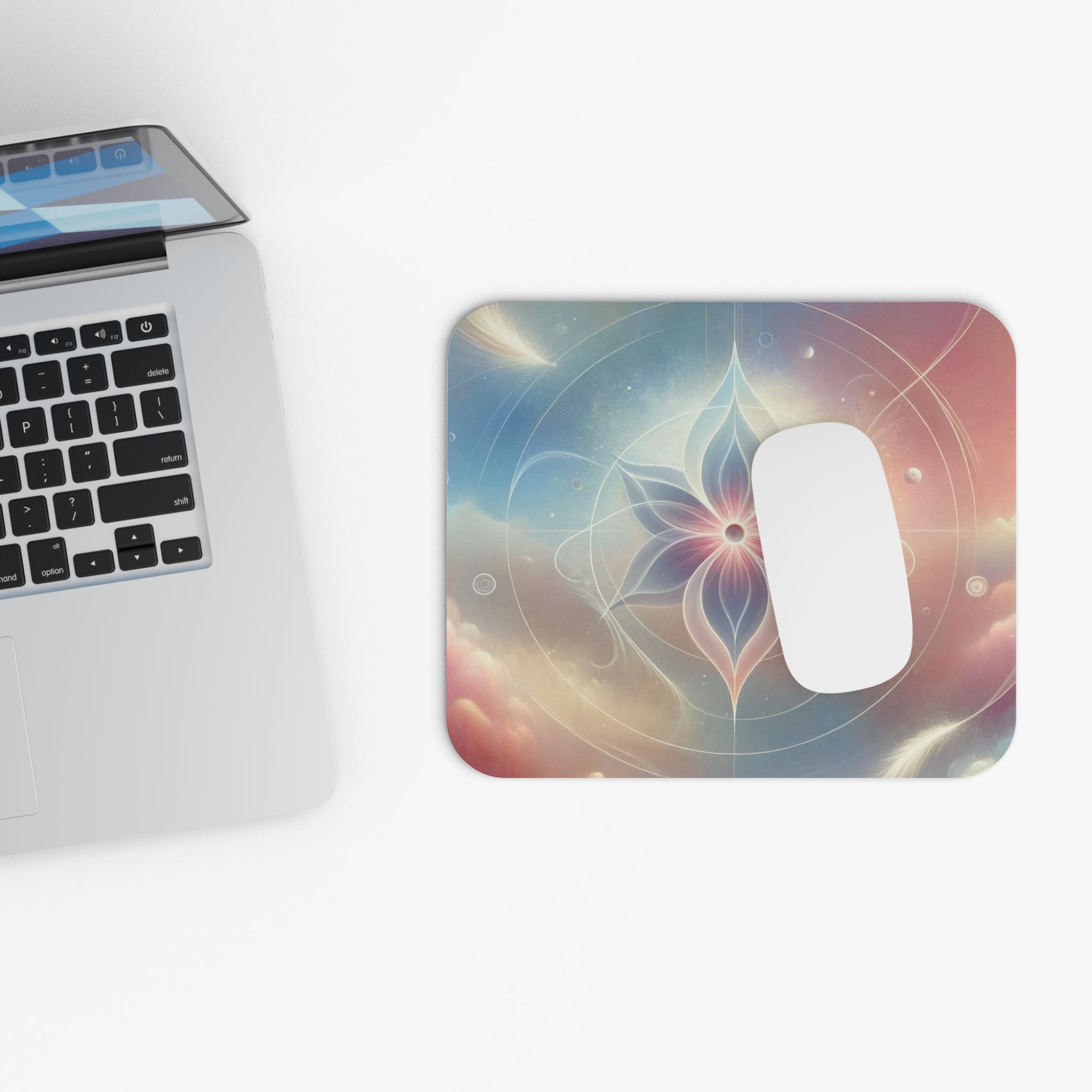 Allleftout Blue And Pink Star - Mouse Pad (Rectangle)