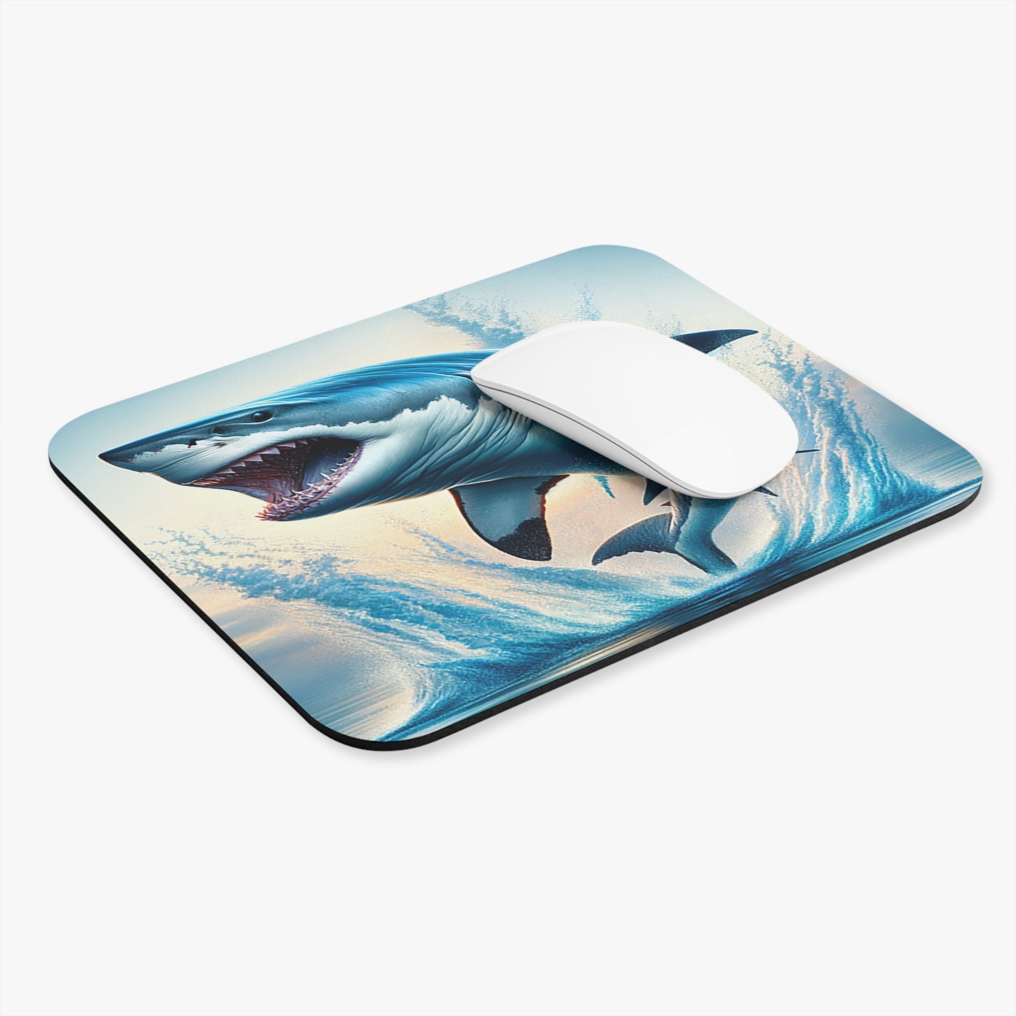 Allleftout Shark Jumping Out Of The Water - Mouse Pad (Rectangle)