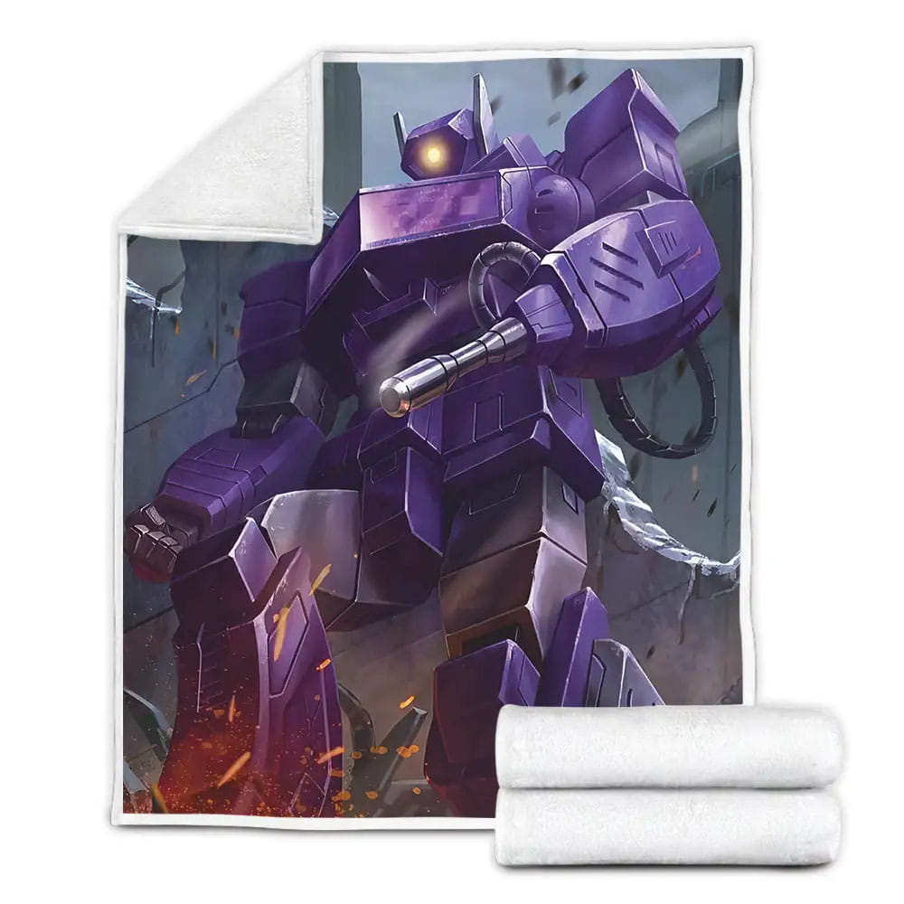 Transformer Decepticon Shockwave Fleece Blanket Perfect 