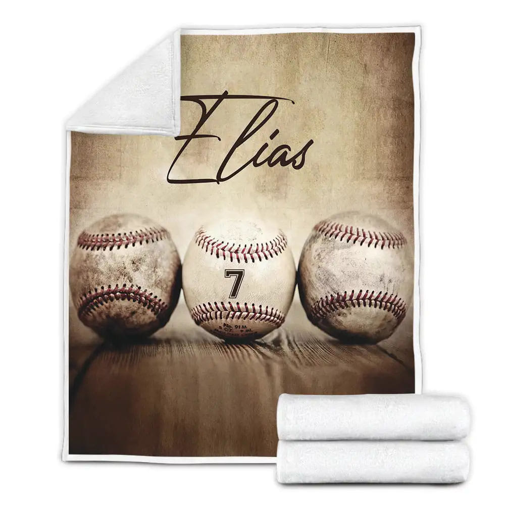 Petmytshirt Used Baseball Balls Fleece Blanket Perfect 