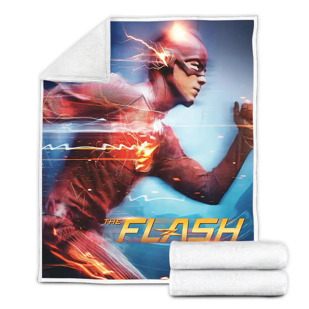 The Flash 2014 Official Poster Fleece Blanket Perfect 