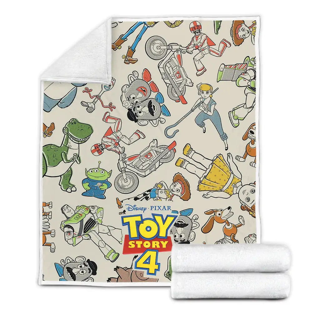 Alice In Wonderland Comic Story Fleece Blanket Perfect 