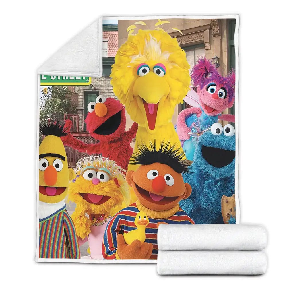 Sesame Street Small Rubber Duck Fleece Blanket Perfect 