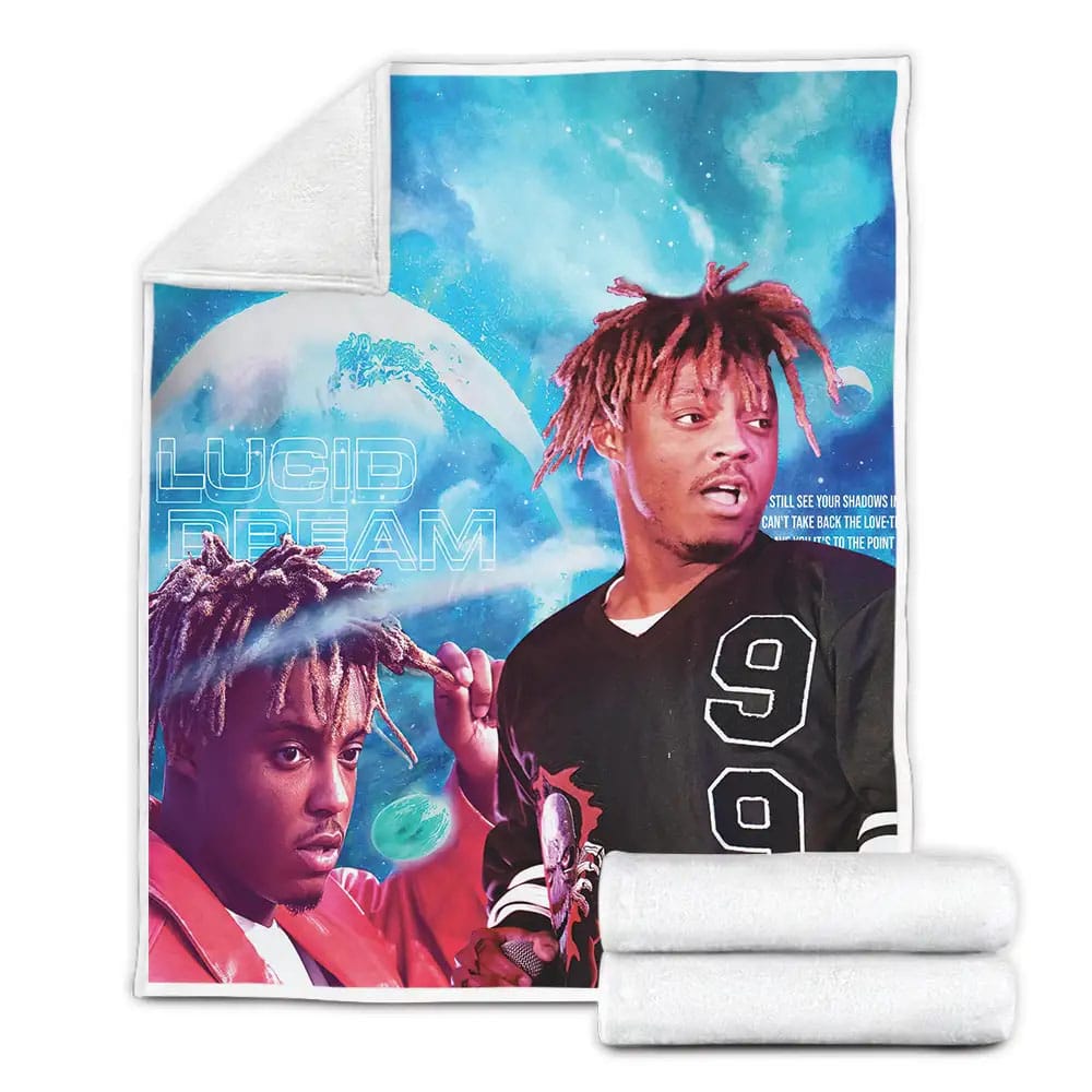 Juice Wrld Lucid Dream Songcover Fleece Blanket Perfect 