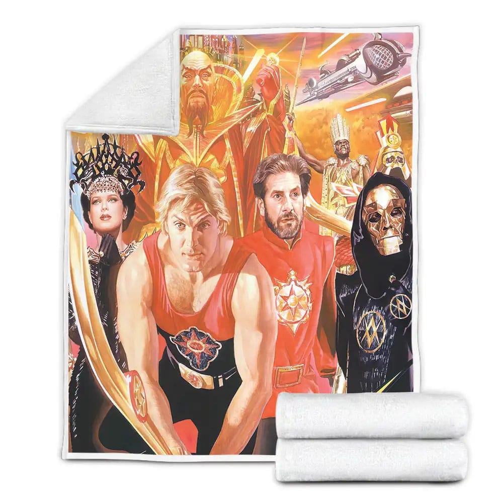 Flash Gordon Movie Art Fleece Blanket Gift For Wife Husband Besties