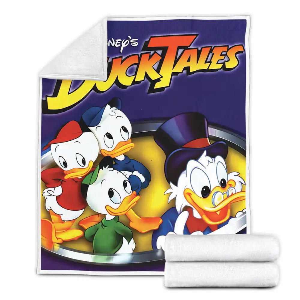 Ducktales Movie Poster Fleece Blanket Gift For Wife Husband Besties