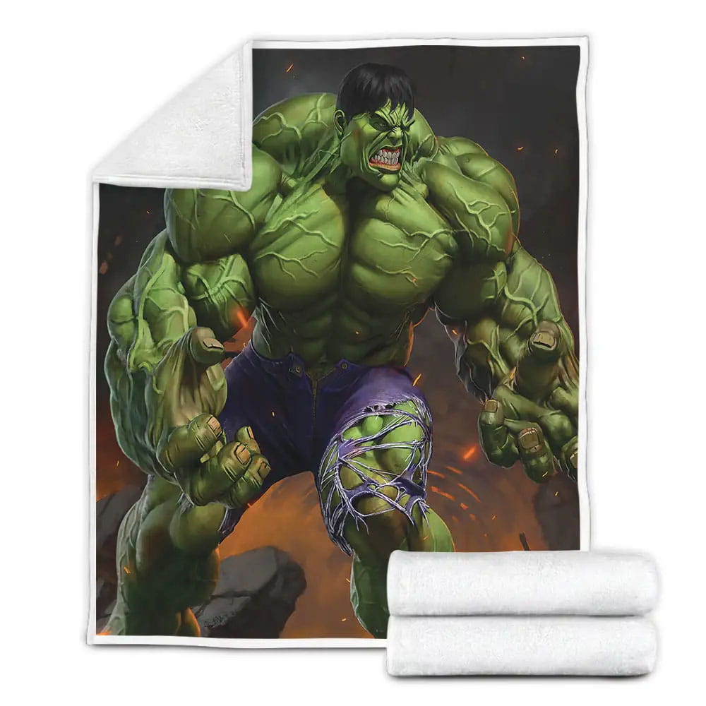 The Hulk Fleece Blanket Gift For Christmas Thanksgiving Halloween