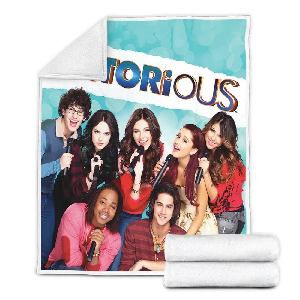 Victorious Movie Poster Fleece Blanket Gift For Wife Husband Besties
