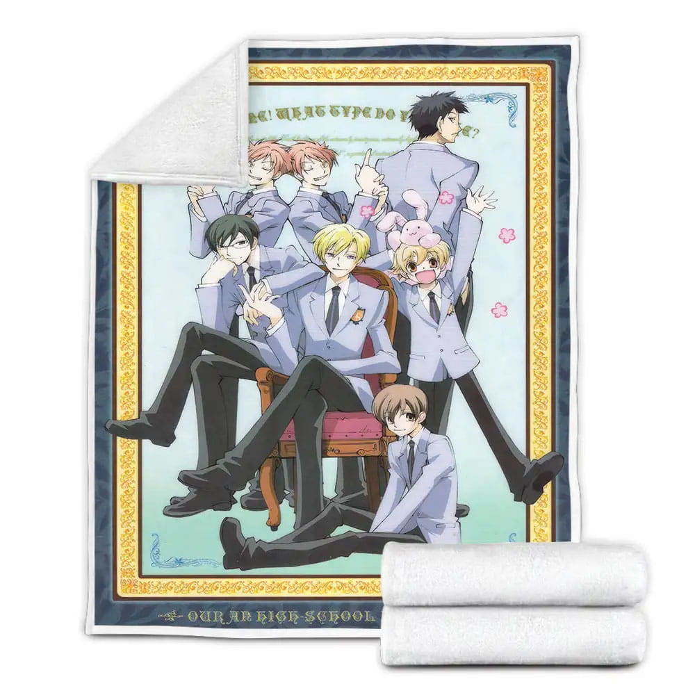 Ouran High School Host Club Anime Fleece Blanket Perfect 