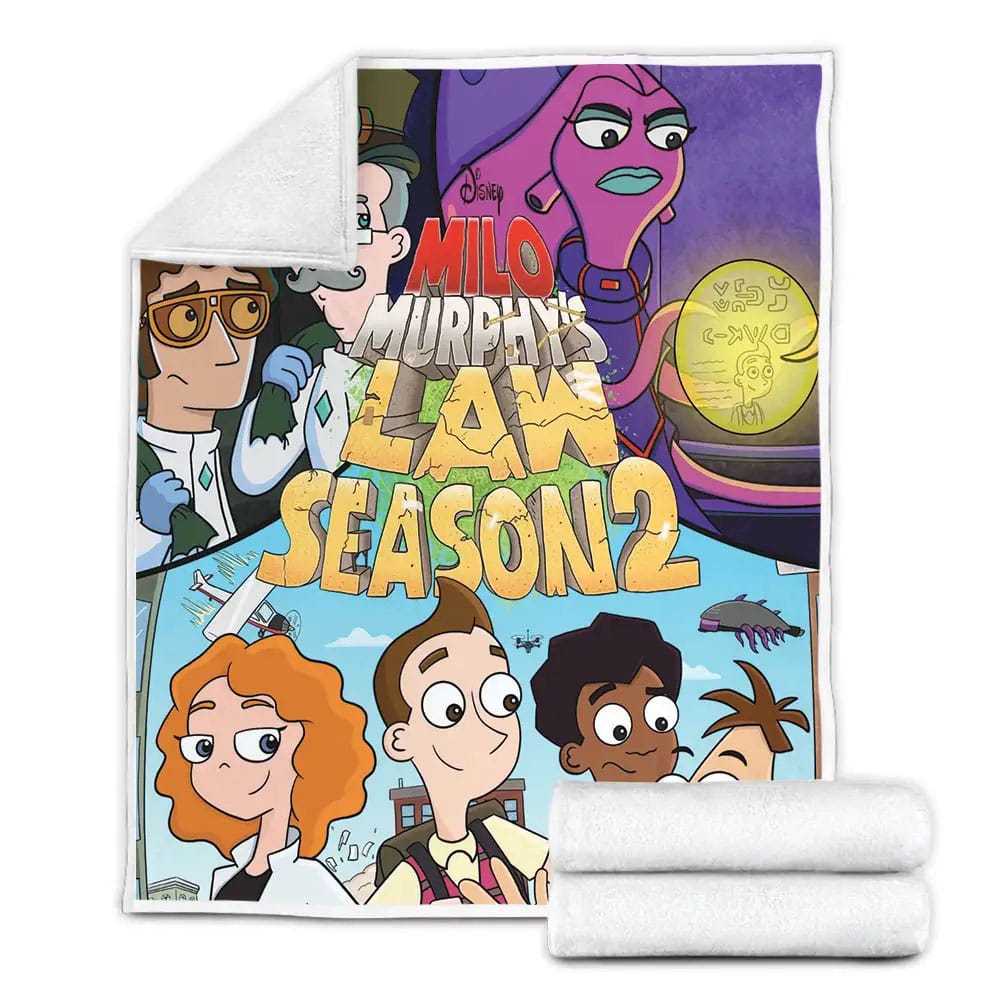 Milo Murphys Law Season 2 Poster Fleece Blanket Perfect 