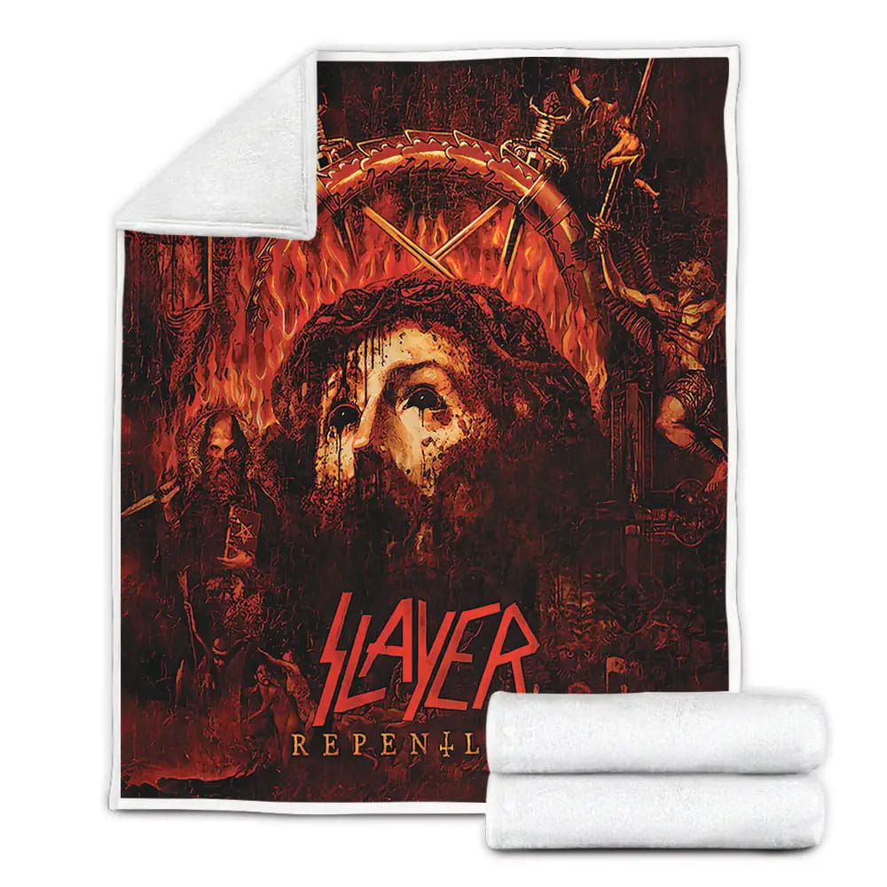 Slayer Repentless Album Art Cover Fleece Blanket Perfect 