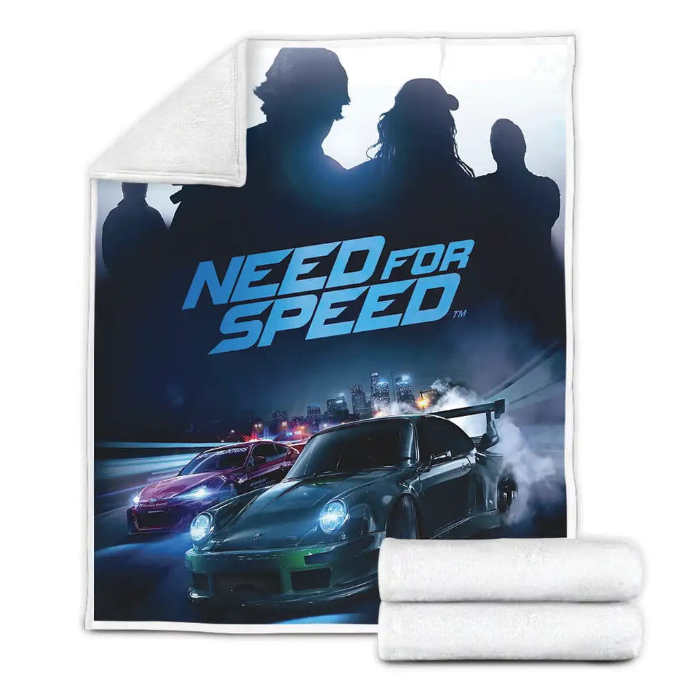 Need For Speed Car Racing Fleece Blanket Gift For Wife Husband Besties