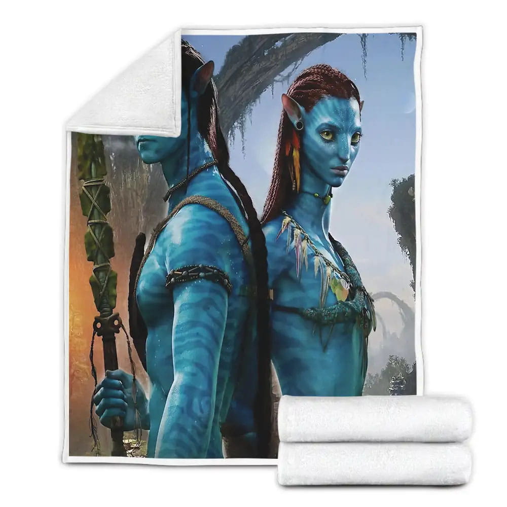 Avatar 2009 Movie Poster Fanart Fleece Blanket Perfect 