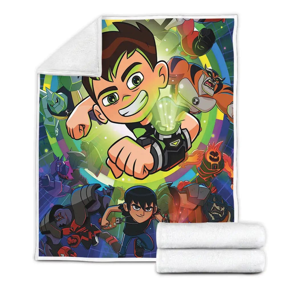 Ben 10 Omnitrux Of Ben And Kevin Fleece Blanket Perfect 