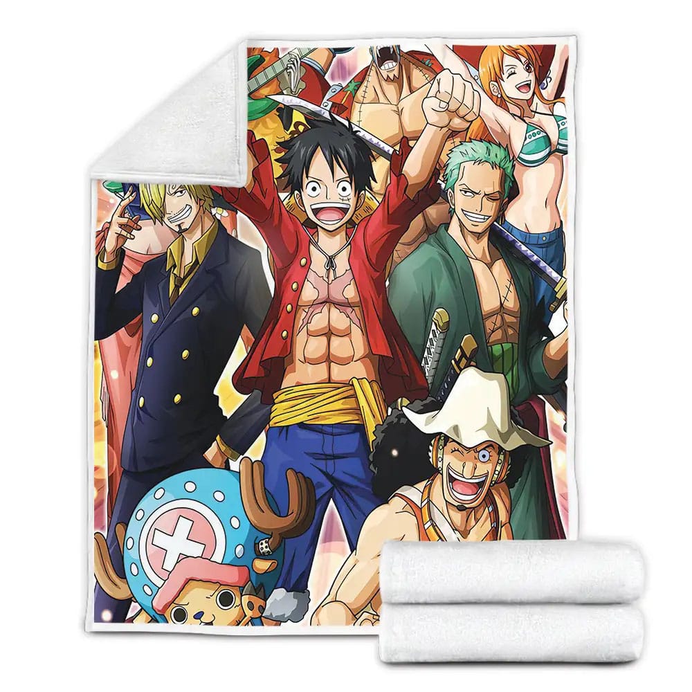 One Piece After Timeskip Fleece Blanket Gift For Wife Husband Besties