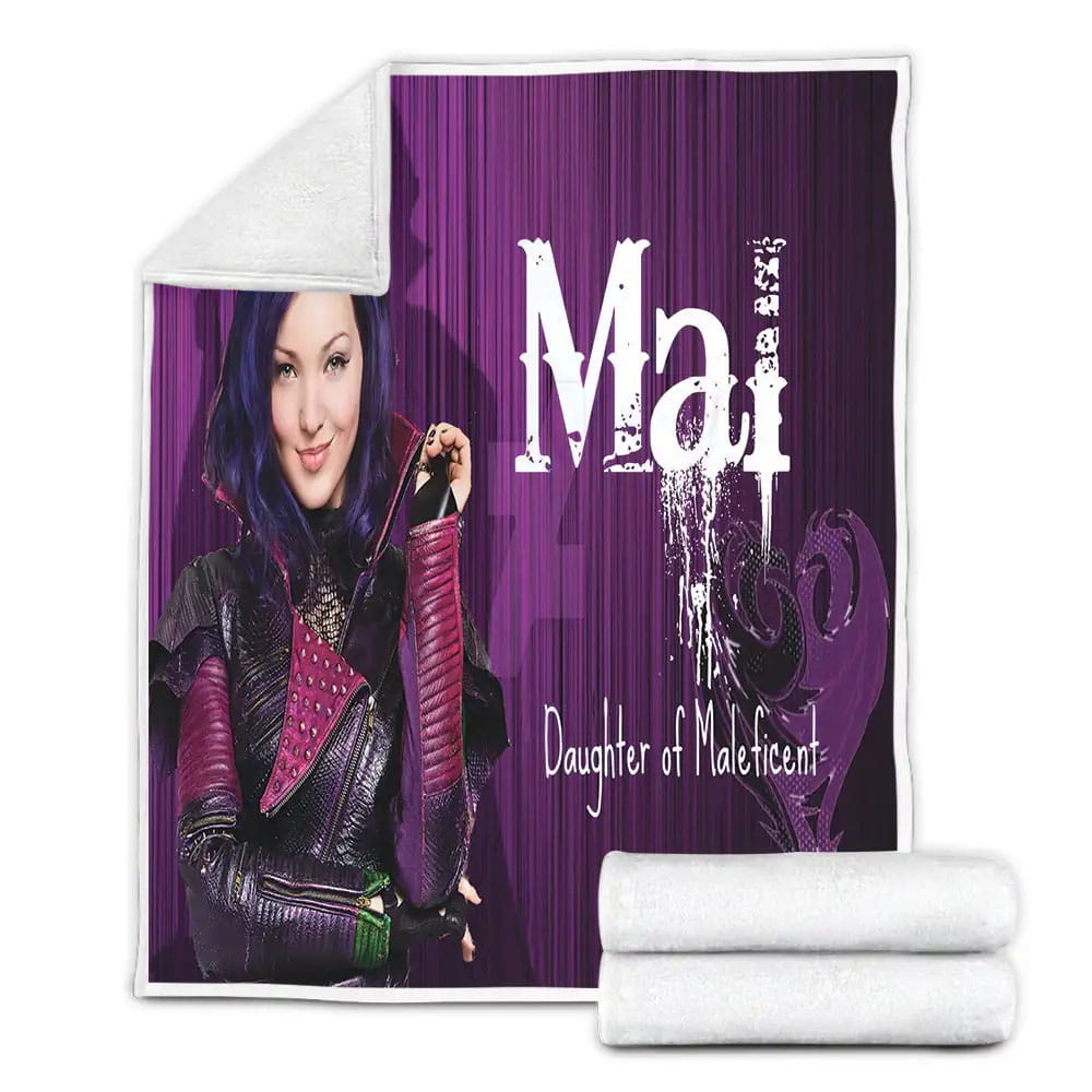 Disney Mal Daughter Of Maleficent Fleece Blanket Perfect 