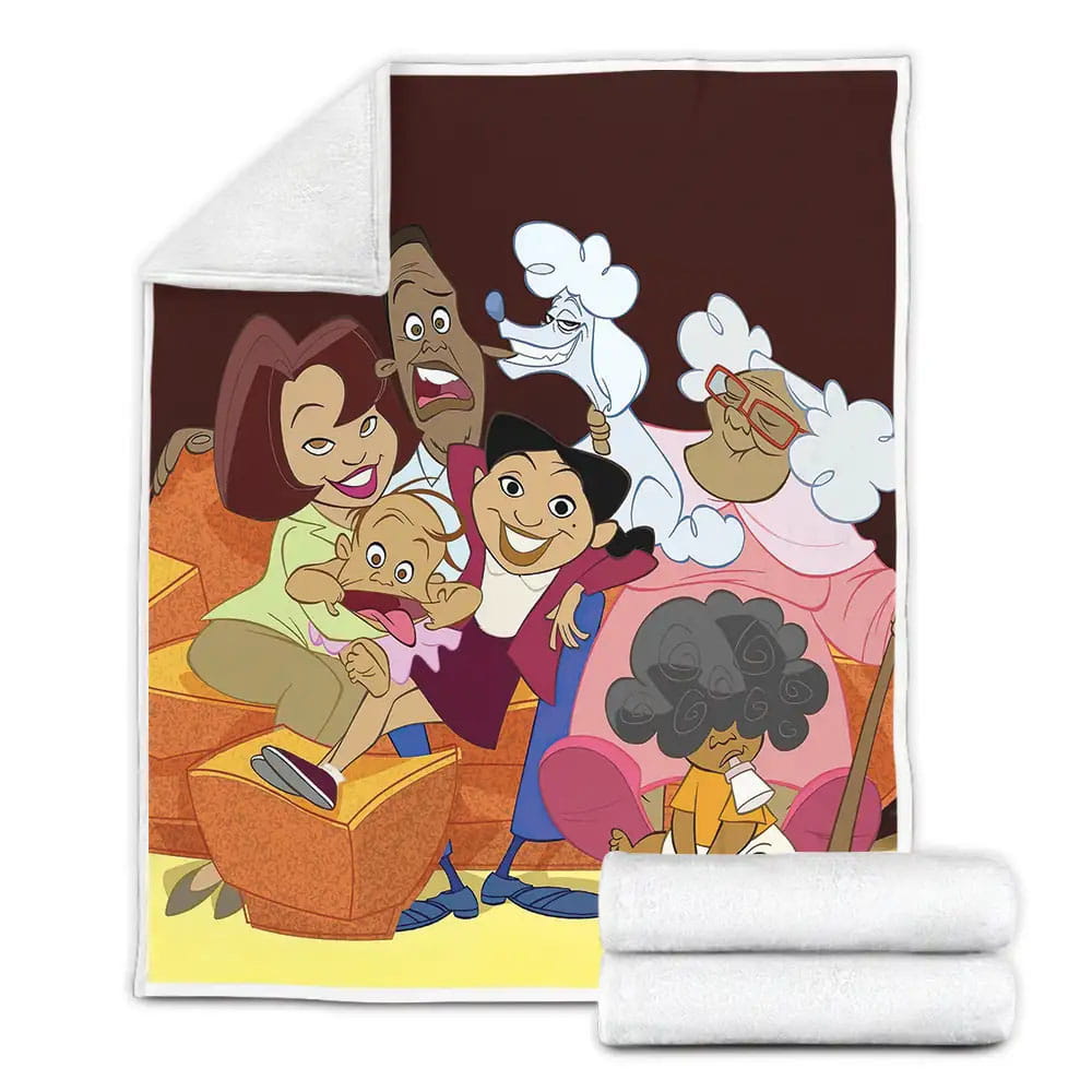 The Proud Family Portrait Fleece Blanket Gift For Wife Husband Besties