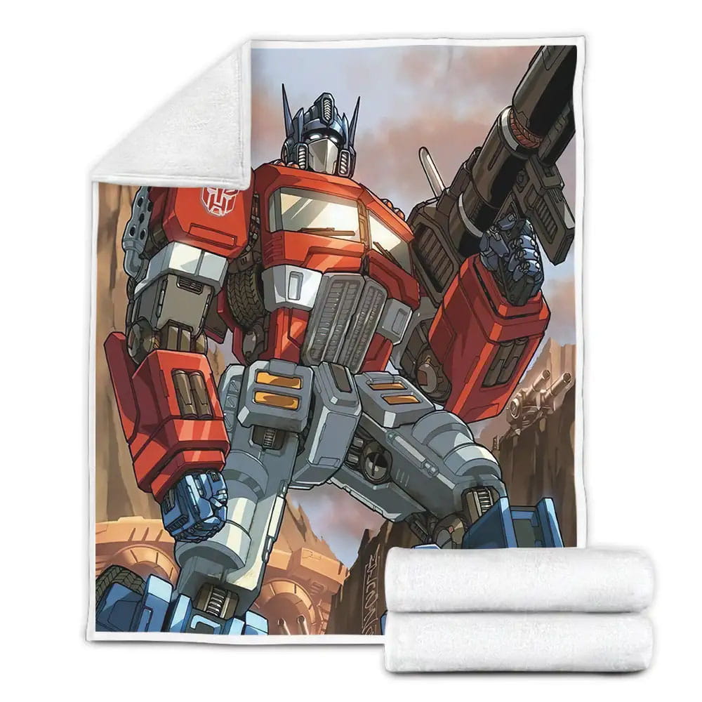 Transformer Optimus Prime Animation Fleece Blanket Perfect 