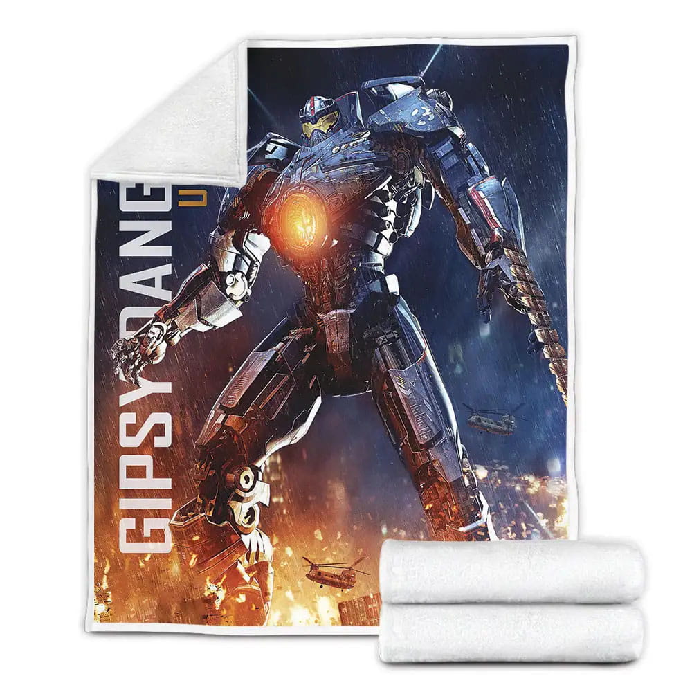 Pacific Rim Movie Poster Fleece Blanket Gift For Wife Husband Besties