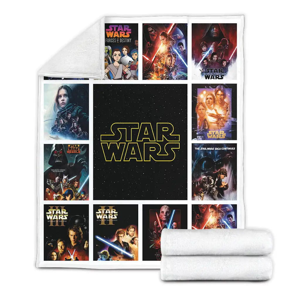 Star Wars Fleece Blanket Gift For Christmas Thanksgiving Halloween
