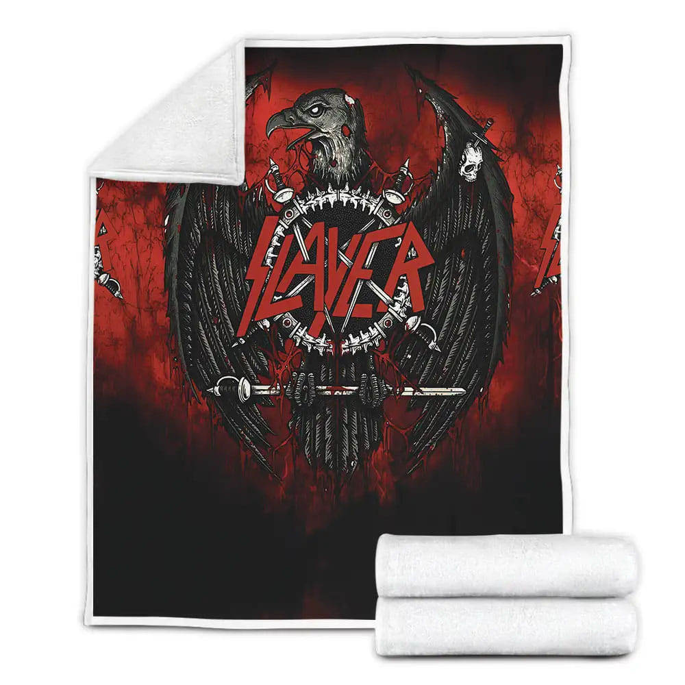 Slayer Dup Fleece Blanket Gift For Christmas Thanksgiving Halloween