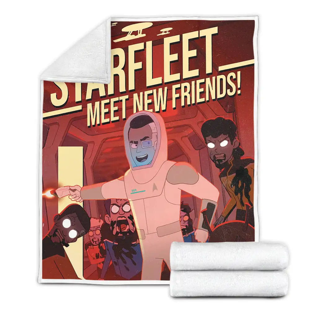 Star Trek Fleece Blanket Gift For Christmas Thanksgiving Halloween
