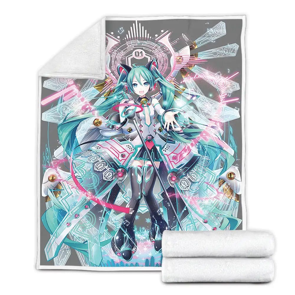 Hatsune Miku Vocaloid Official Arts Fleece Blanket Perfect 