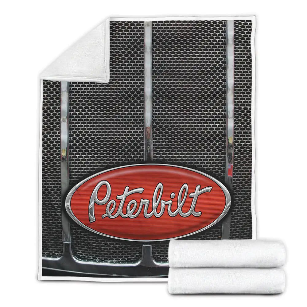 Peterbilt Fleece Blanket Gift For Christmas Thanksgiving Halloween