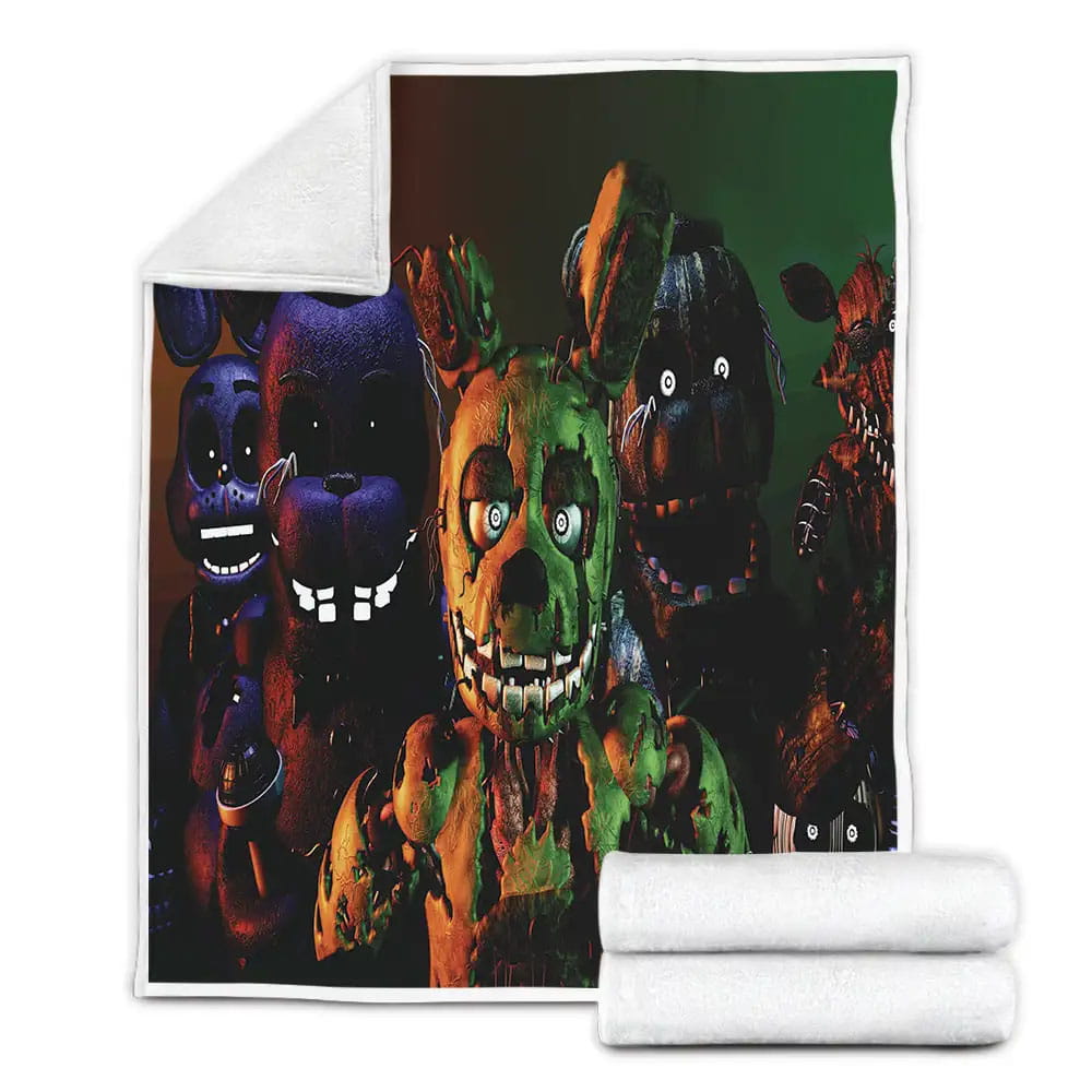 Five Nights At Freddys Characters Fleece Blanket Perfect 