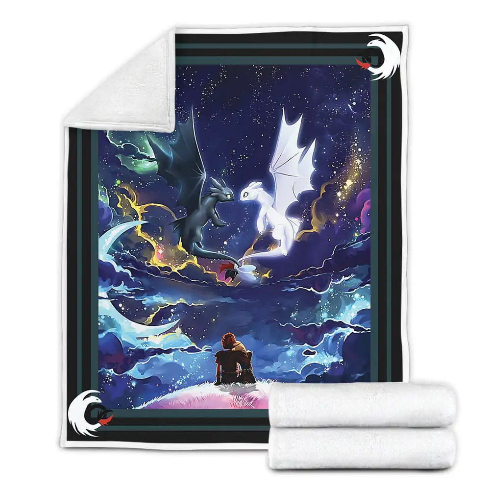 How To Train Your Dragon Fleece Blanket Gift For Wife Husband Besties