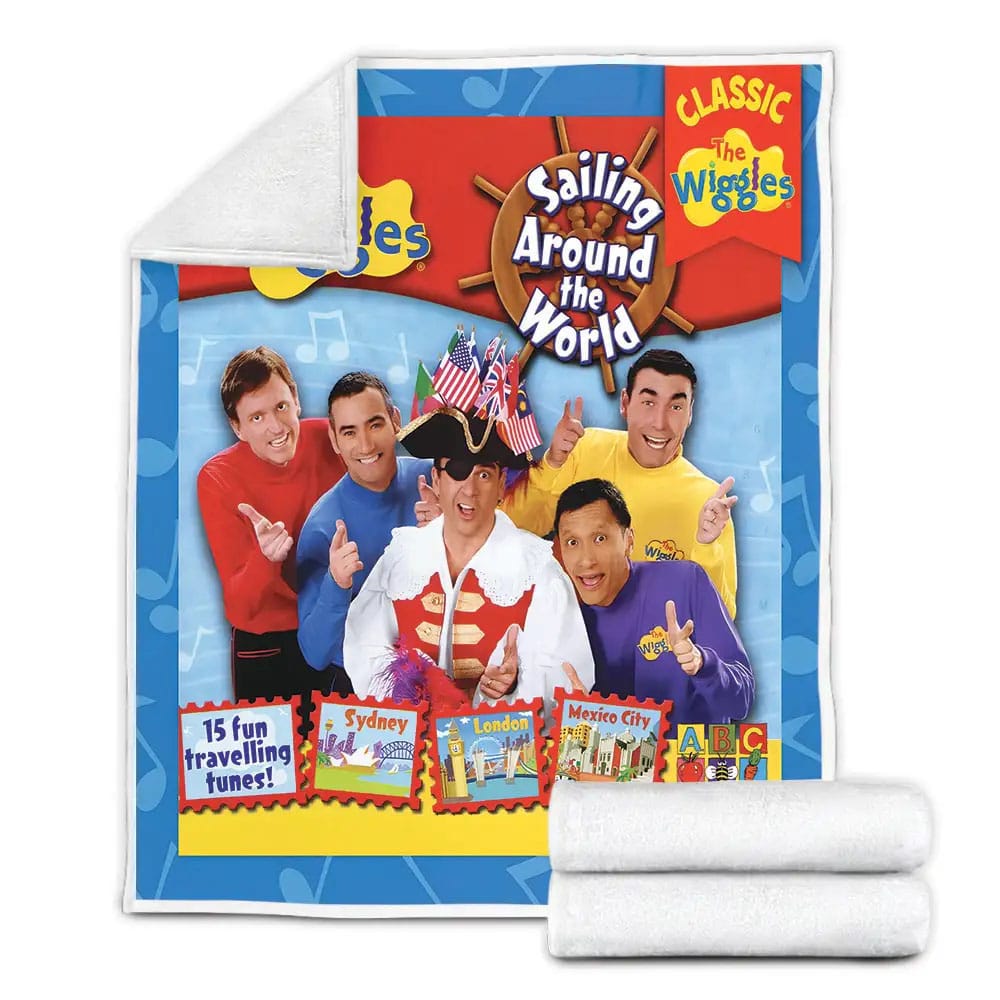 The Wiggles Sailing Around Fleece Blanket Gift For Wife Husband Besties