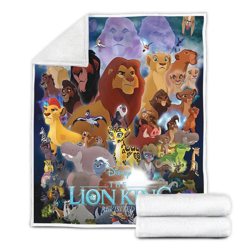 The Lion King Revisited Movie Poster Fleece Blanket Perfect 