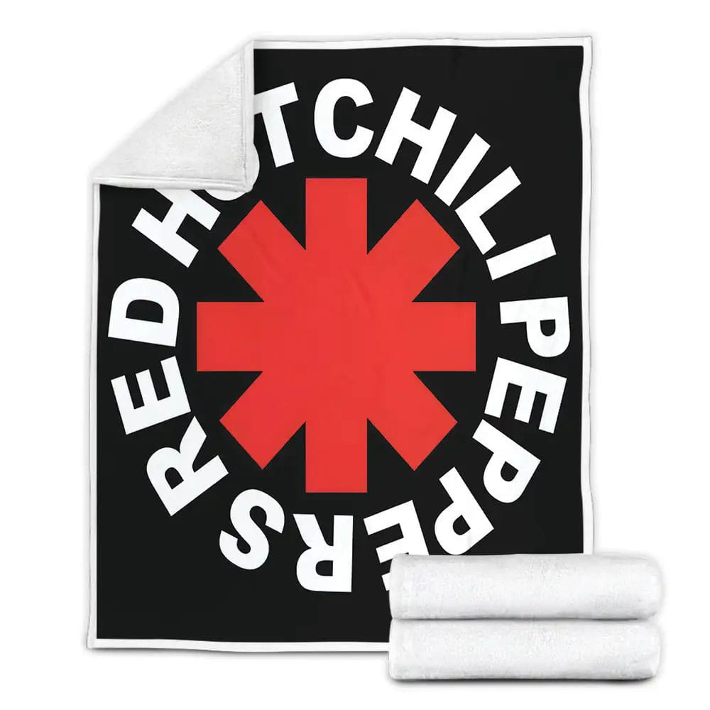 Red Hot Chili Peppers Logo Fleece Blanket Gift For Wife Husband Besties