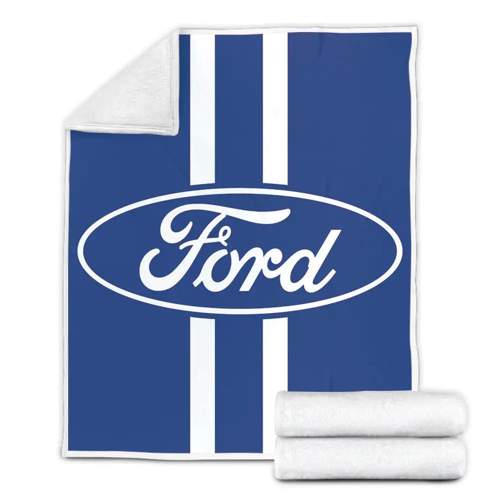 Ford Logo 1 Fleece Blanket Gift For Christmas Thanksgiving Halloween