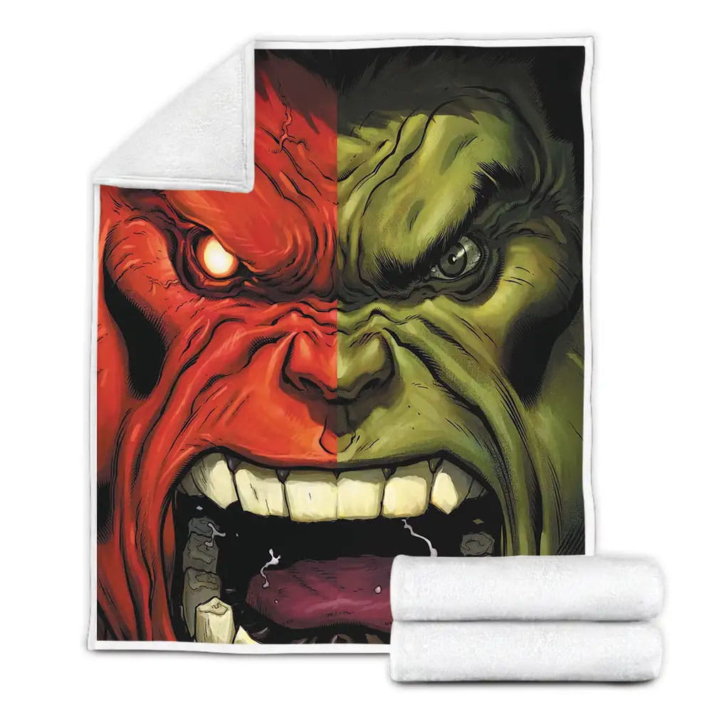 Hulk Fleece Blanket Gift For Birthday Halloween Christmas Thanksgiving